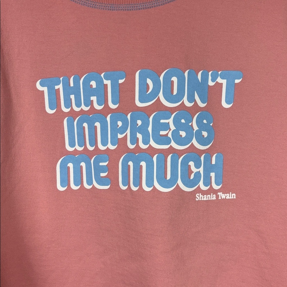 Shania Twain Tour Pink Graphic Women's Sweatshirt - M - Picture 2 of 6